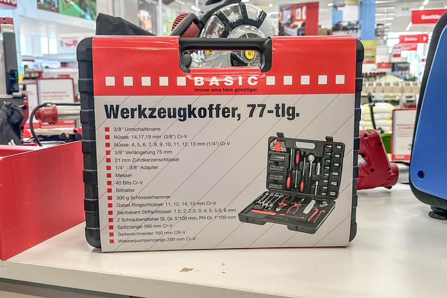 Werkzeugkoffer Basic, 77-teilig
